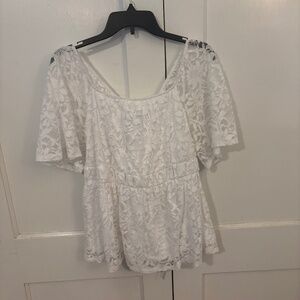 White lace top